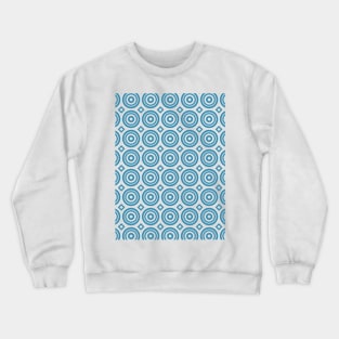 Circles and Diamonds Geometric Pattern Crewneck Sweatshirt